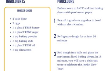 Recipe for honey cookies